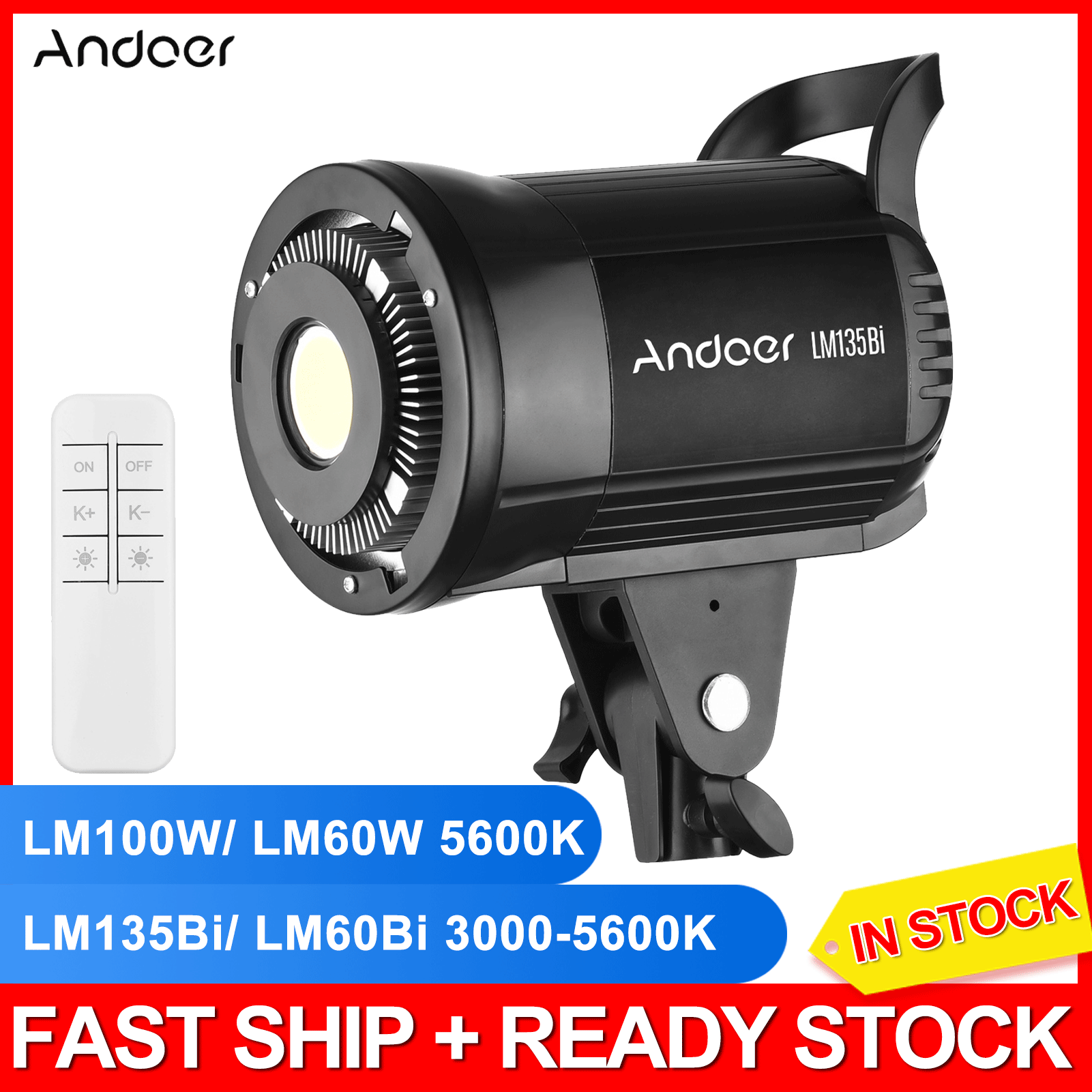Andoer-135W/ 100W/ 60W Ʃ LED  Ʈ, ..